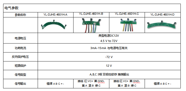 YL-DJHE-4601H系列电机霍尔板(位置传感器) image